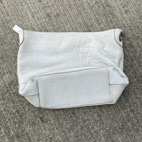 Coach Large Bucket Hobo Bag White No straps Leather Classic - Picture 4 of 4